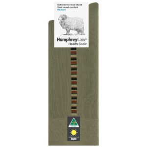 60% Fine Merino Wool Patterned Health Sock (85c Linear)