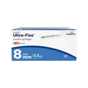 Embecta Ultra-Fine II Short Needle 8mm Syringes