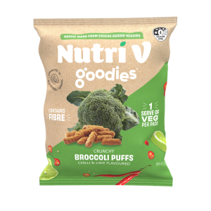 Nutri V Goodies Broccoli Puffs Chilli & Lime 70g